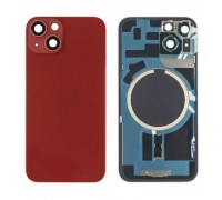 Задняя крышка (стекло) в сборе с рамкой для iPhone 14 Оригинал (Red)
