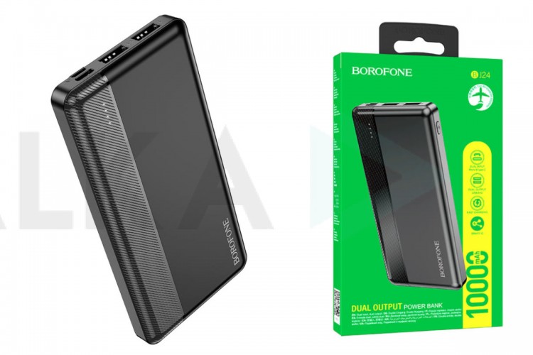 Универсальный дополнительный аккумулятор Power Bank BOROFONE BJ24 (10000 mAh) (черный)