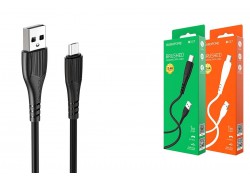 Кабель USB - MicroUSB BOROFONE BX37 2,4A (черный) 1м 