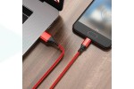 Кабель USB - MicroUSB BOROFONE BX54 2,4A (красный) 1м (в оплетке)