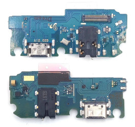 Шлейф для Samsung A125F/ M127F Galaxy A12/ M12 с разъемом зарядки + разъем гарнитуры (плата) org