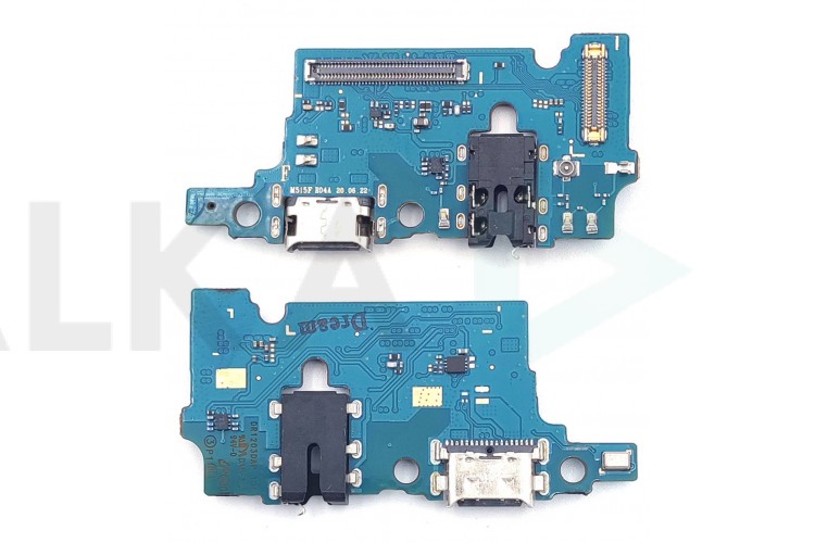 Шлейф для Samsung M515F Galaxy M51 с разъемом зарядки + разъем гарнитуры (плата) org разбор