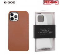 Чехол для телефона K-DOO NOBLE COLLECTION кожаный iPhone 14 (коричневый)