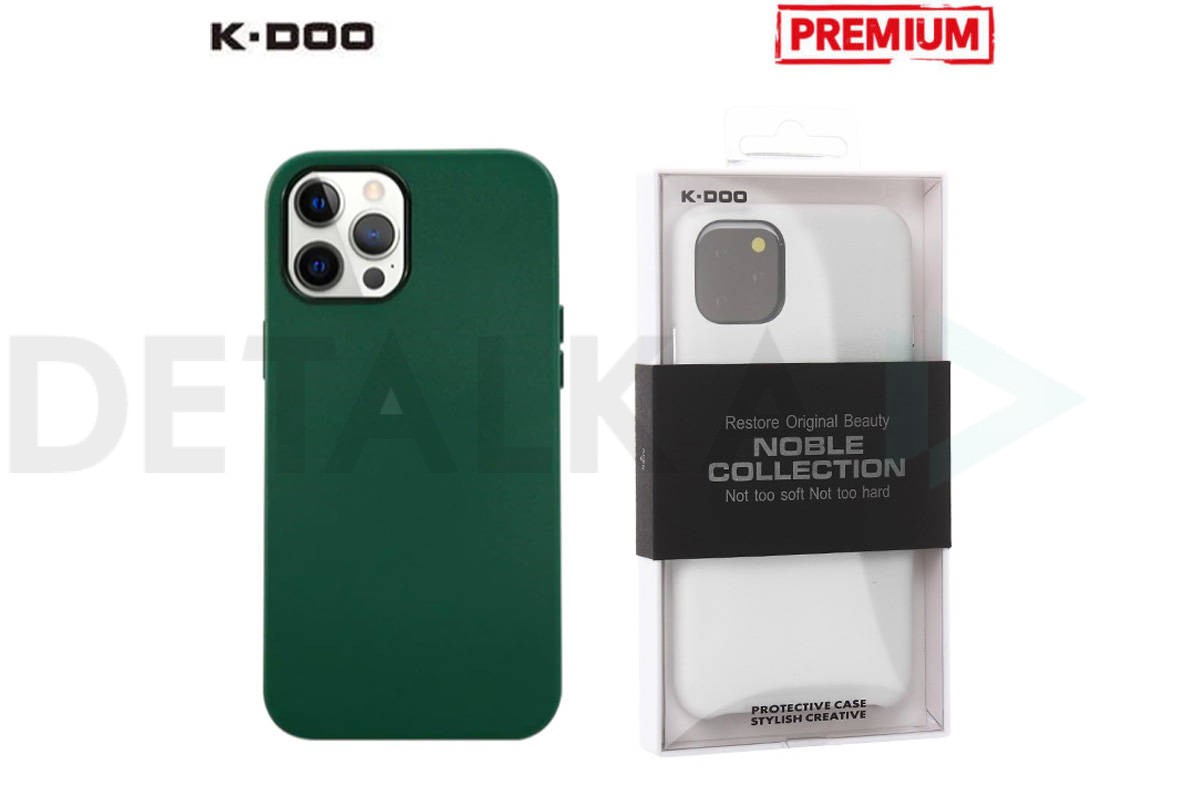 Чехол для телефона K-DOO NOBLE COLLECTION кожаный iPhone 14 (зеленый) в  Детальке купить,