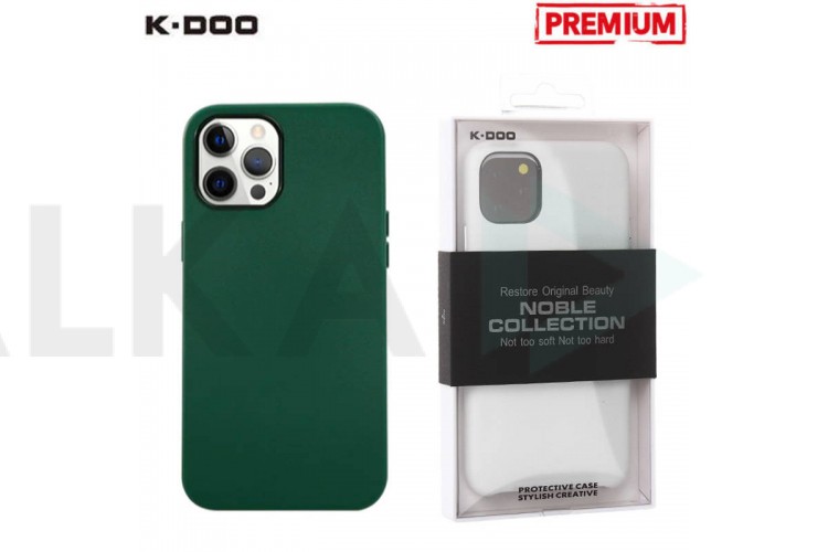 Чехол для телефона K-DOO NOBLE COLLECTION кожаный iPhone 14 (зеленый)