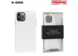 Чехол для телефона K-DOO NOBLE COLLECTION кожаный iPhone 11 (белый)