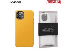 Чехол для телефона K-DOO NOBLE COLLECTION кожаный iPhone 11 (желтый)