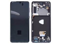 Дисплей для Samsung G996B galaxy S21 Plus 5G Black в сборе с тачскрином + рамка 100%