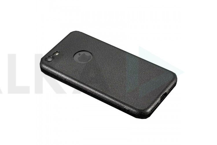 Чехол силиконовый для Apple iPhone 7 Plus под кожу (черный)
