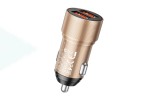 Автомобильное зарядное устройство АЗУ 2USB BOROFONE BZ19B 36W  QC3.0 Wisdom 2400 mAh (черный)