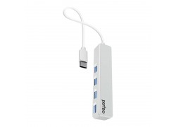 Разветвитель USB C-HUB Perfeo PF-H039 4 Port, белый