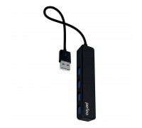 Разветвитель USB-HUB Perfeo PF-H038 4 Port, чёрный