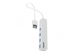 Разветвитель USB-HUB Perfeo PF-H038 4 Port, белый