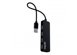 Разветвитель USB-HUB Perfeo PF-H042 4 Port, чёрный