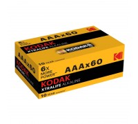 Батарейка алкалиновая KODAK LR03/60BOX XTRALIFE Alkaline (цена за бокс 60 шт.)