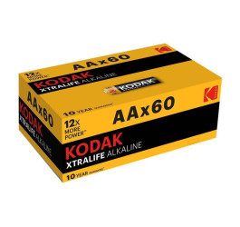 Батарейка алкалиновая KODAK LR6/60BOX XTRALIFE Alkaline (цена за бокс 60 шт.)