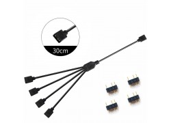Разветвитель для подсветки ARGB 5V на 4 устройства (3 pin 30 см)