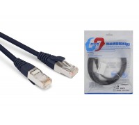 Кабель интернет LAN патч корд RJ-45 CAT6 1м черный