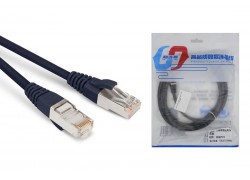 Кабель интернет LAN патч корд RJ-45 CAT6 5 м черный