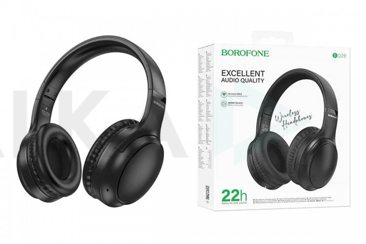 Наушники мониторные беспроводные BOROFONE BO29 Fascinador (черный)