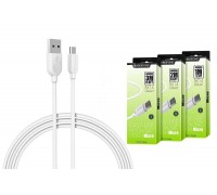 Кабель USB - MicroUSB BOROFONE BX14 2A (белый) 1м (LinkJet)