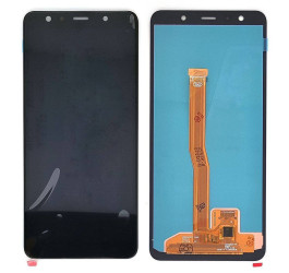 Дисплей для Samsung A750F Galaxy A7 (2018) в сборе с тачскрином (черный), OLED