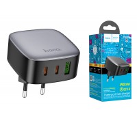 Сетевое зарядное устройство USB + 2USB-C HOCO CS33A PD30W+ QC3.0 (черный)