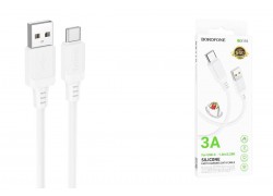 Кабель USB - USB Type-C BOROFONE BX115 (белый) 1м силиконовый