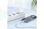 Сетевое зарядное устройство USB-C + кабель Lightning - Type-C HOCO C94A Metro PD+QC 3.0 быстрая зарядка (белый)