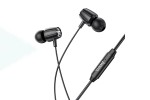 Наушники вакуумные проводные HOCO M88 Graceful universal earphones with mic (черный)