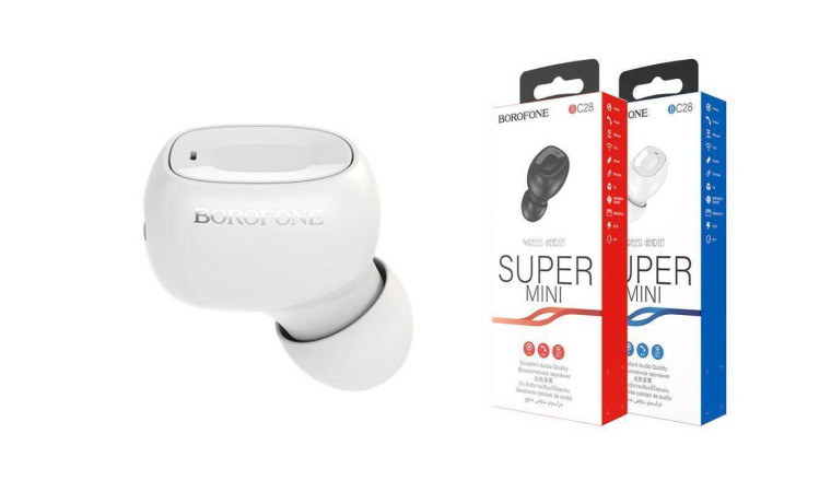 Bluetooth гарнитура BOROFONE BC28 (белый)