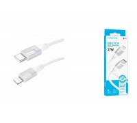 Кабель USB Type-C - Lightning BOROFONE BX101 (белый) 1м