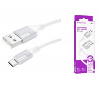 Кабель USB - MicroUSB BOROFONE BX101 2,4A (белый) 1м 