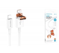 Кабель USB Type-C - Lightning BOROFONE BX102 (белый) 1м