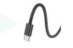 Кабель USB Type-C - USB Type-C BOROFONE BX104, PD60W (черный) 1м