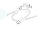 Кабель USB Type-C - USB Type-C BOROFONE BX104, PD60W (белый) 1м ( с переходником на разъем lightning)