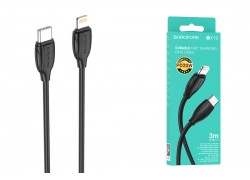 Кабель USB Type-C - Lightning BOROFONE BX19 PD (черный) 3м