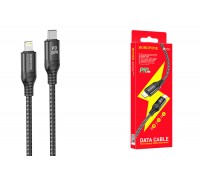 Кабель USB Type-C - Lightning BOROFONE BX56 (черный) 1м