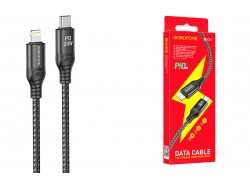 Кабель USB Type-C - Lightning BOROFONE BX56 (черный) 1м