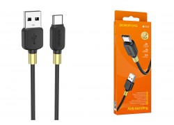 Кабель USB - USB Type-C BOROFONE BX59, 3A (черный) 1м