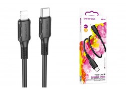 Кабель USB Type-C - Lightning BOROFONE BX80 (черный) 1м