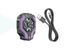 Игровой кулер HOCO GM26 охлаждающий вентилятор Ambitious cooling mobile phone fan (черно- фиолетовый)