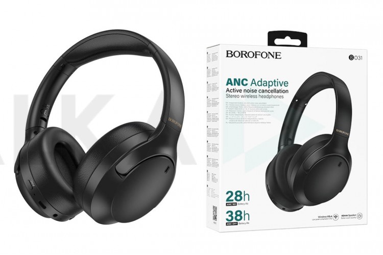 Наушники мониторные беспроводные BOROFONE BO31 Prestige active noise reduction BT (черный)