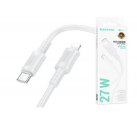 Кабель USB Type-C - Lightning BOROFONE BX111 (белый) 1м