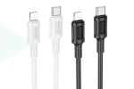 Кабель USB Type-C - Lightning BOROFONE BX111 (черный) 1м