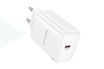 Сетевое зарядное устройство USB-C BOROFONE BA86A PD45W QC3.0 (белый)