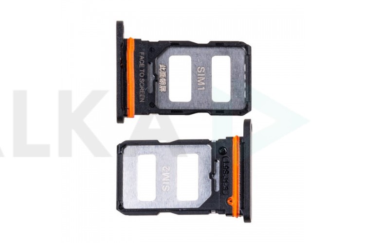 Держатель SIM для Xiaomi Poco X5 Pro 5G (22101320G) Черный