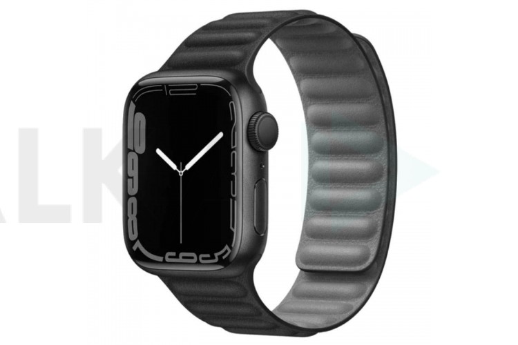 Ремешок пластиковый прорезиненный с магнитной застежкой Kingxbar для Apple Watch 38/40 mm черный