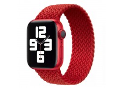Ремешок тканевый растягивающийся KEEPHONE для Apple Watch 42/44 mm черно/красный