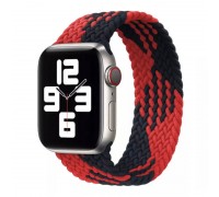 Ремешок тканевый растягивающийся KEEPHONE для Apple Watch 38/40 mm черно/красный